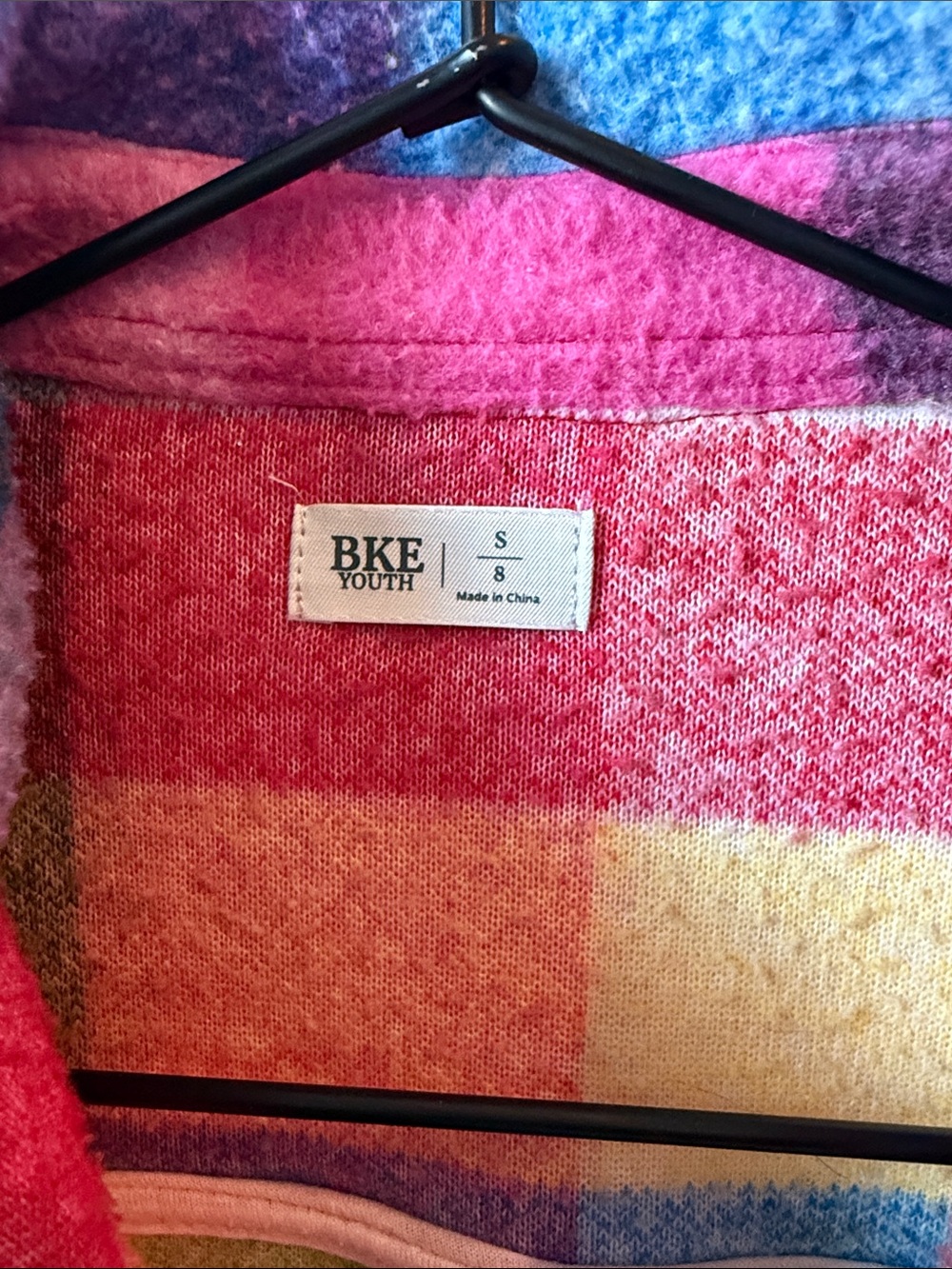 Colorblock Plaid Shacket Jacket - Multicolor - Picture 2 of 3